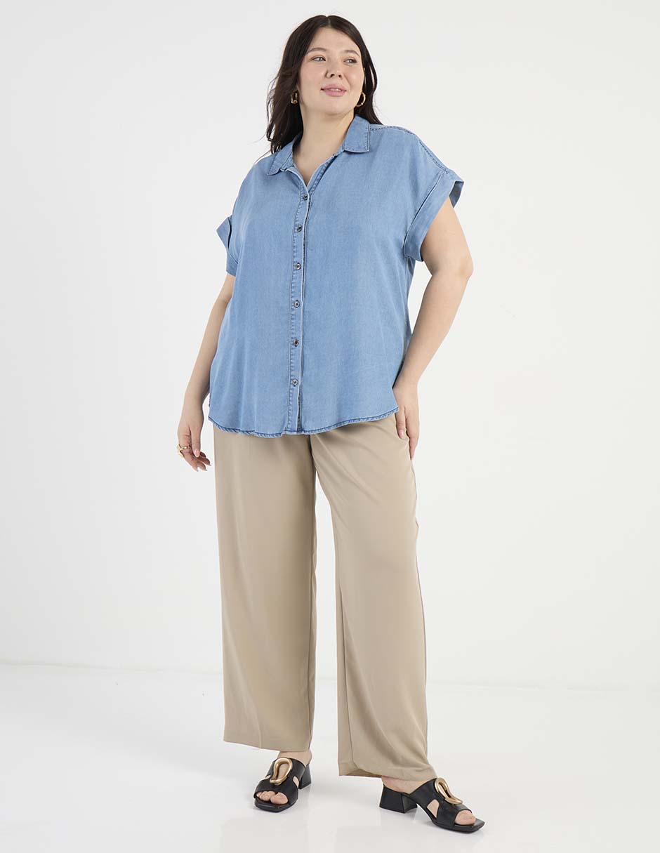 Blusa manga corta para mujer 8