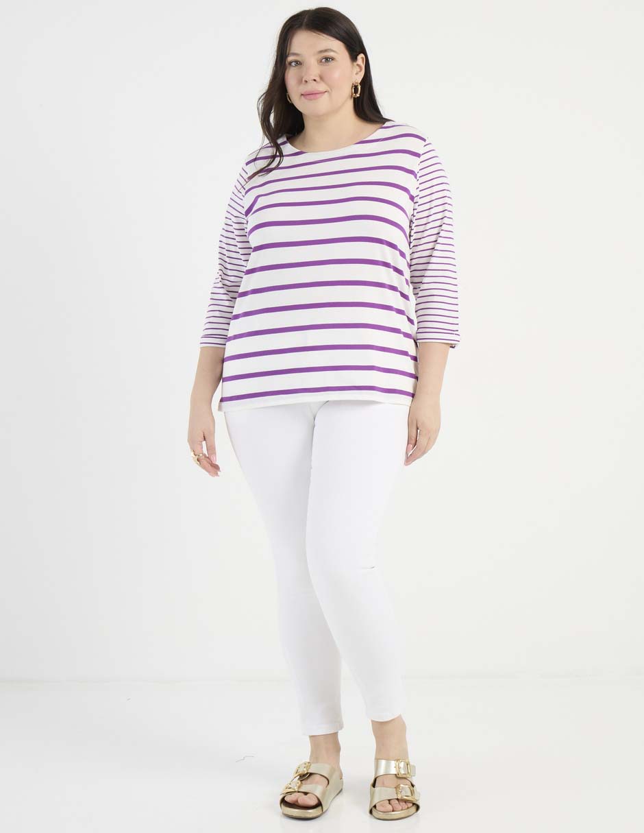 Jeans skinny cintura media para mujer 7