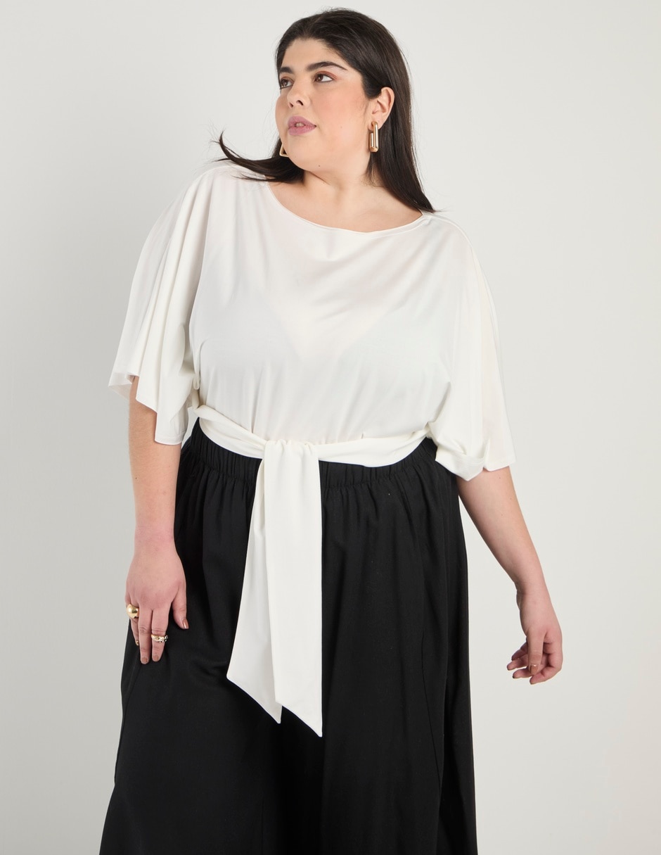 Blusa Map manga al codo para mujer