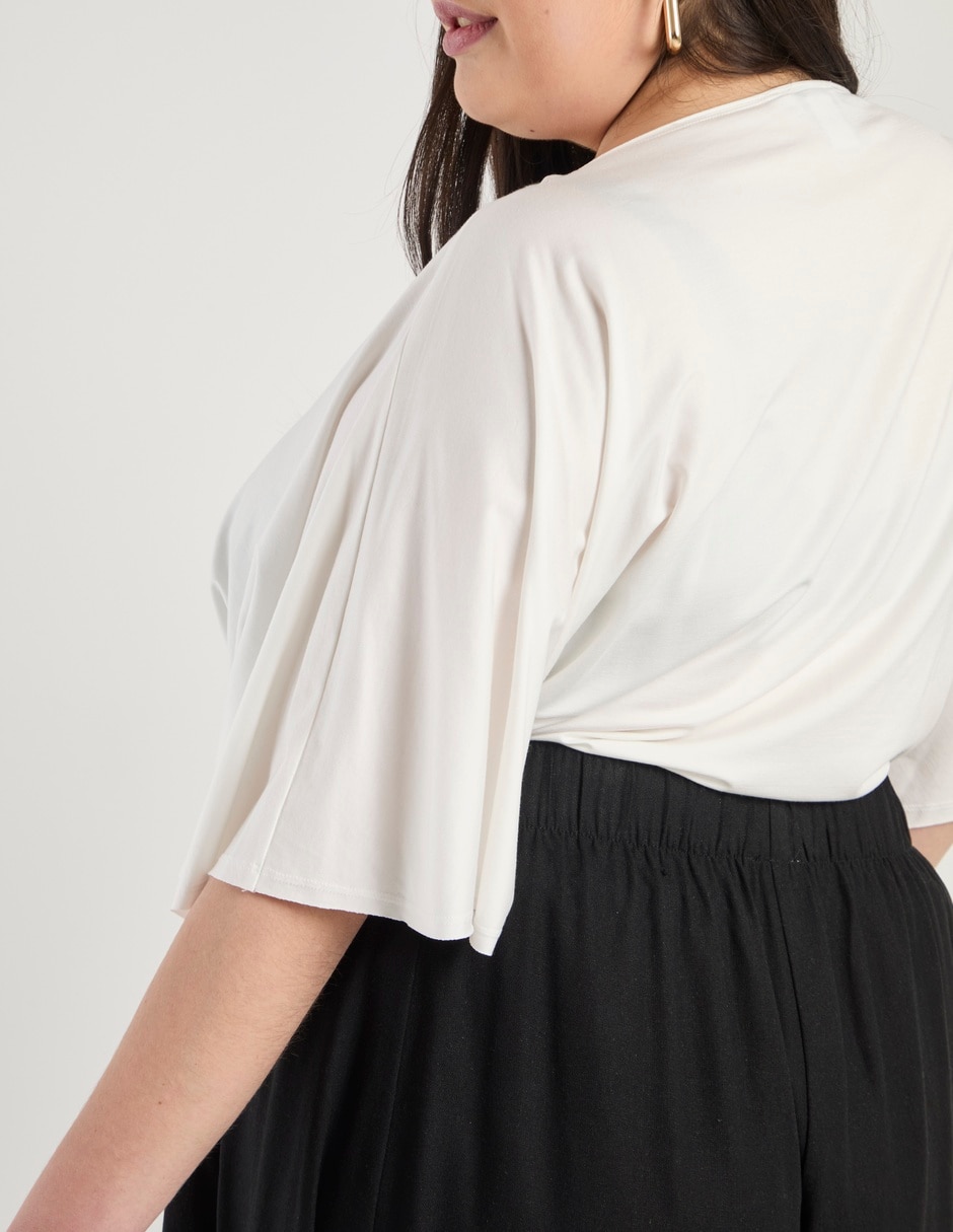 Blusa Map manga al codo para mujer