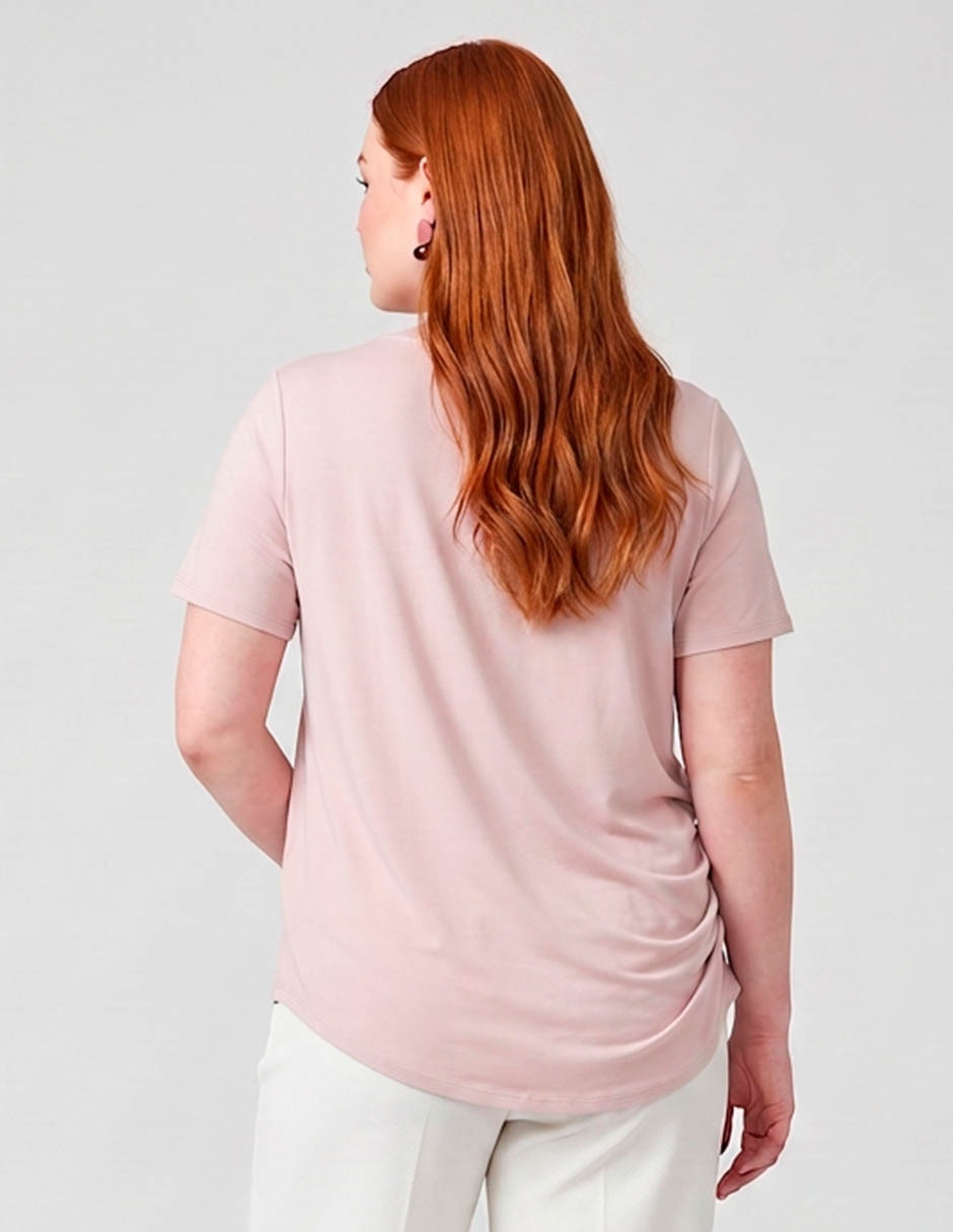 Playera manga corta cuello redondo mujer 2