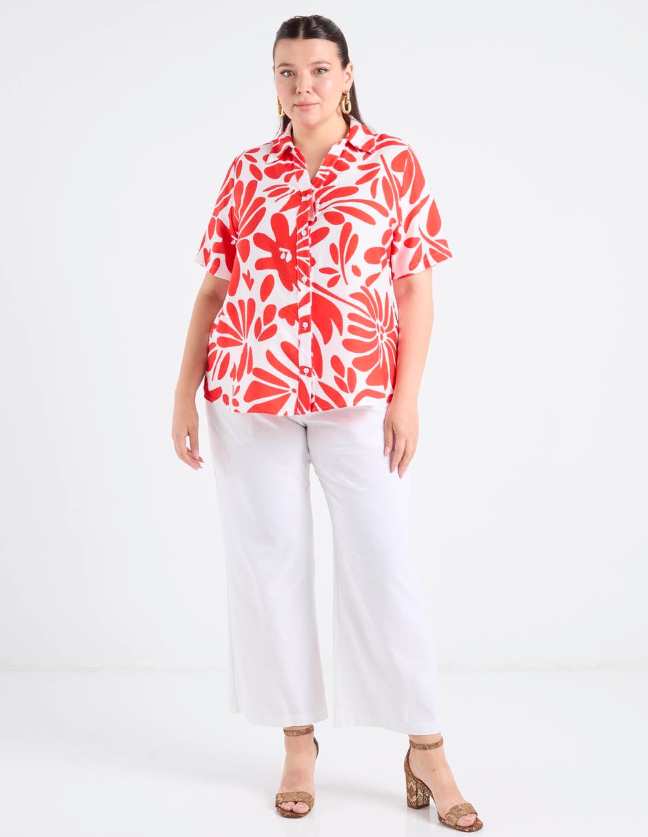 Pantalón coulotte amplio para mujer 5