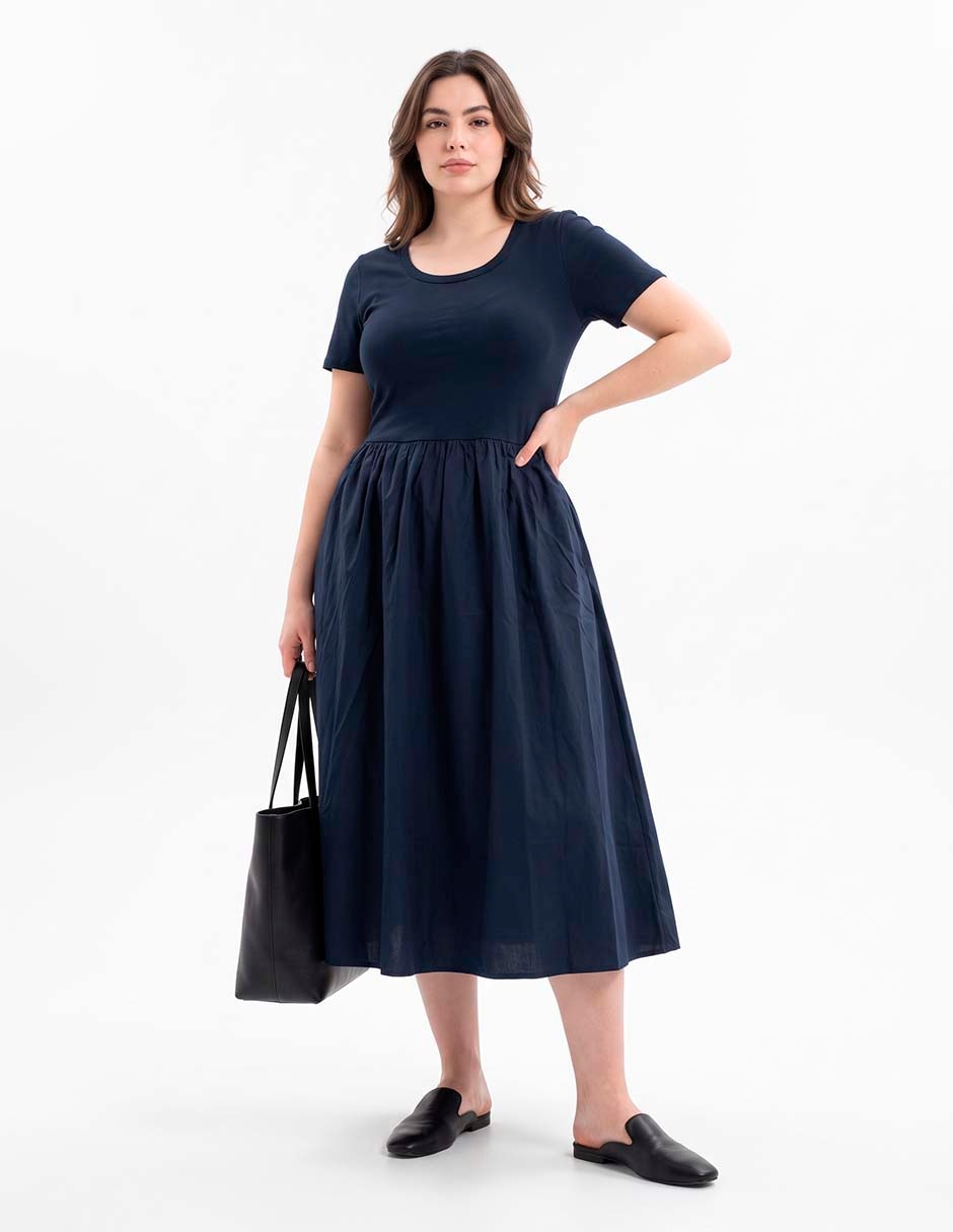 Vestido midi casual para mujer