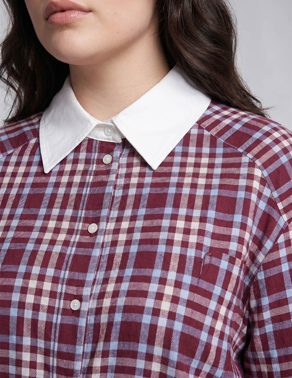 Blusa camisera manga larga para mujer 2