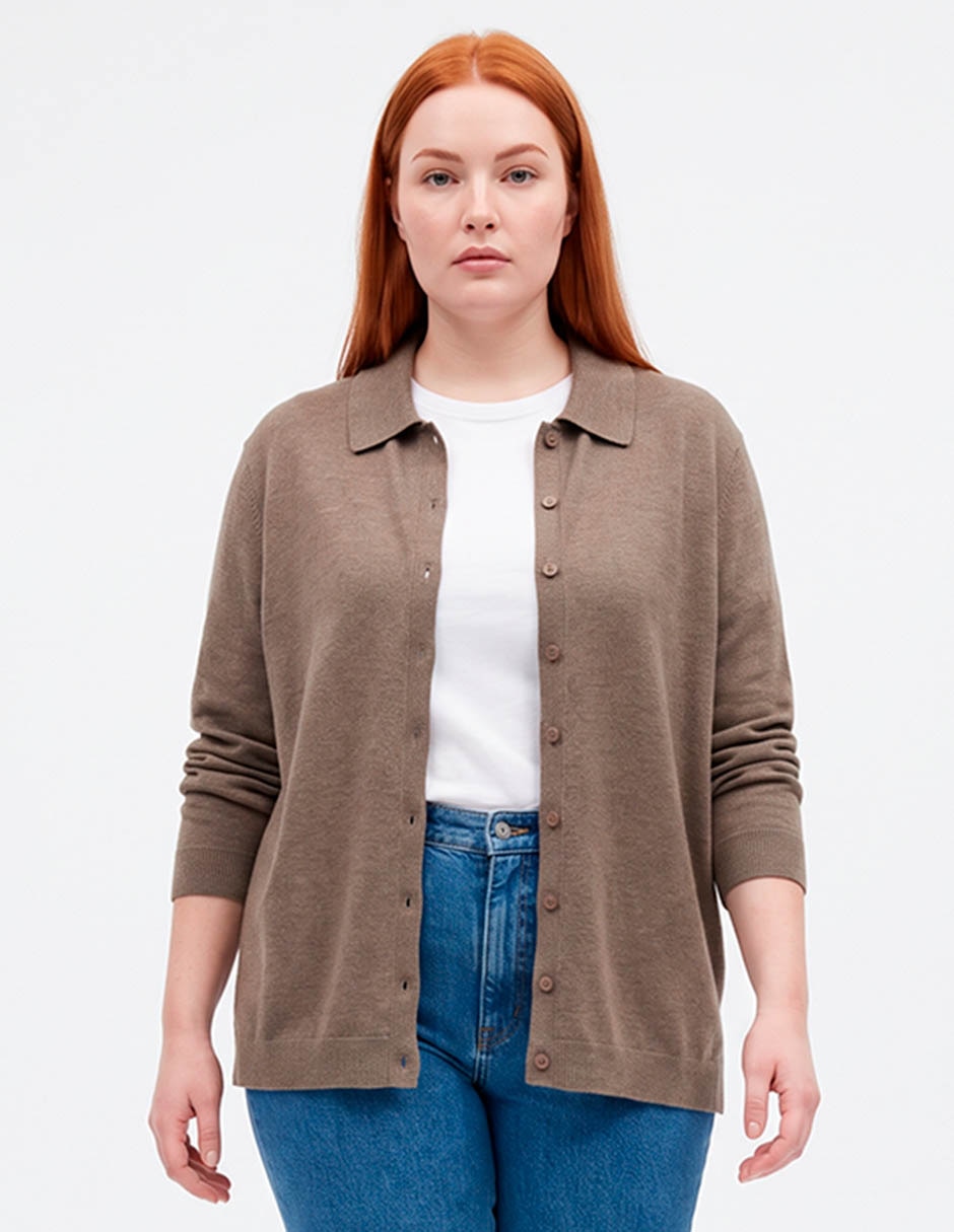 Suéter cuello redondo para mujer