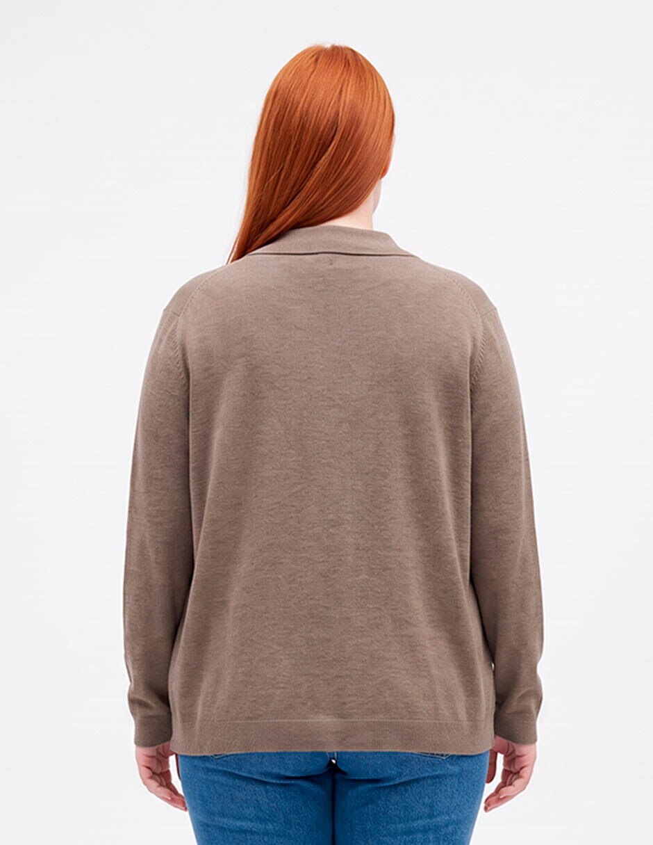 Suéter cuello redondo para mujer 2