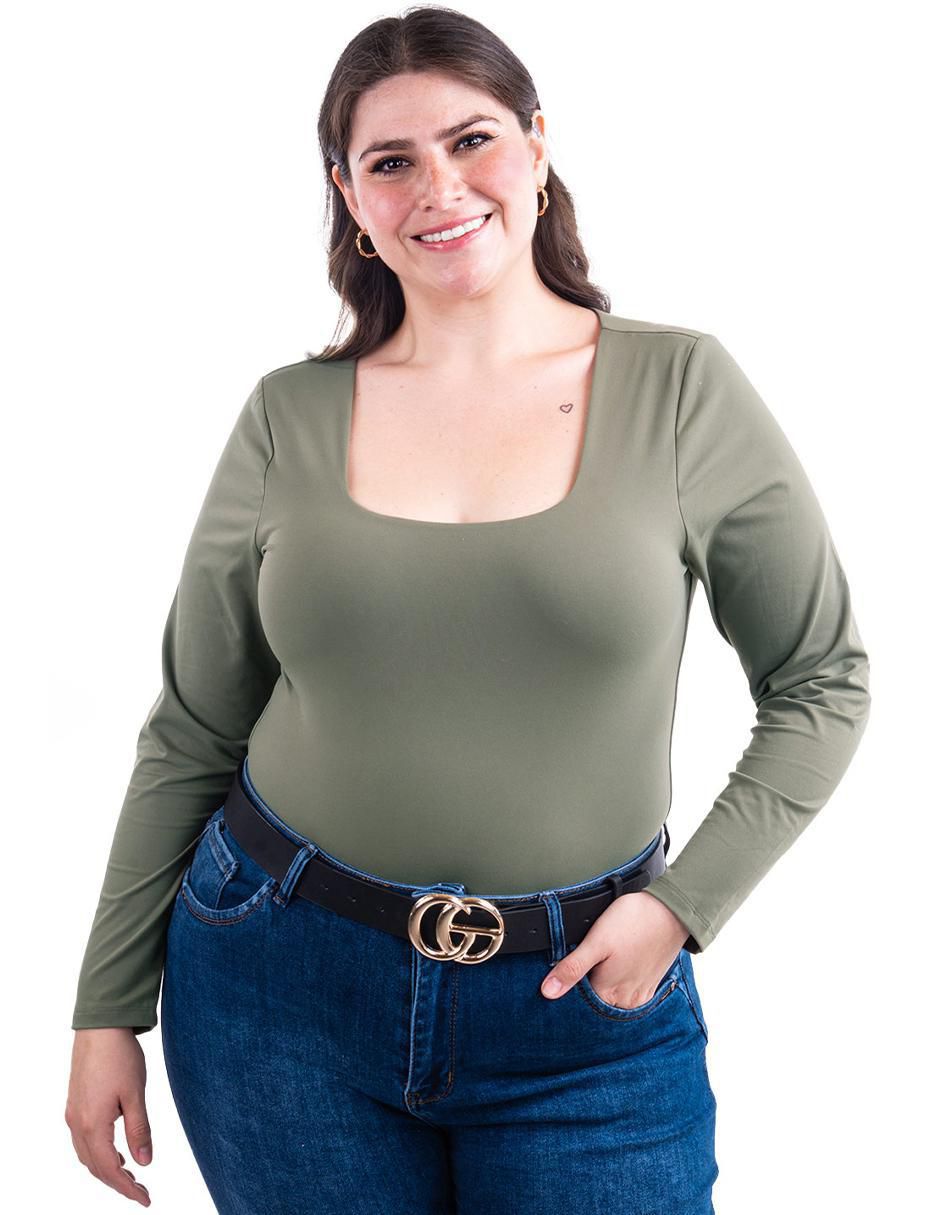 Body Roman Fashion cuello cuadrado para mujer