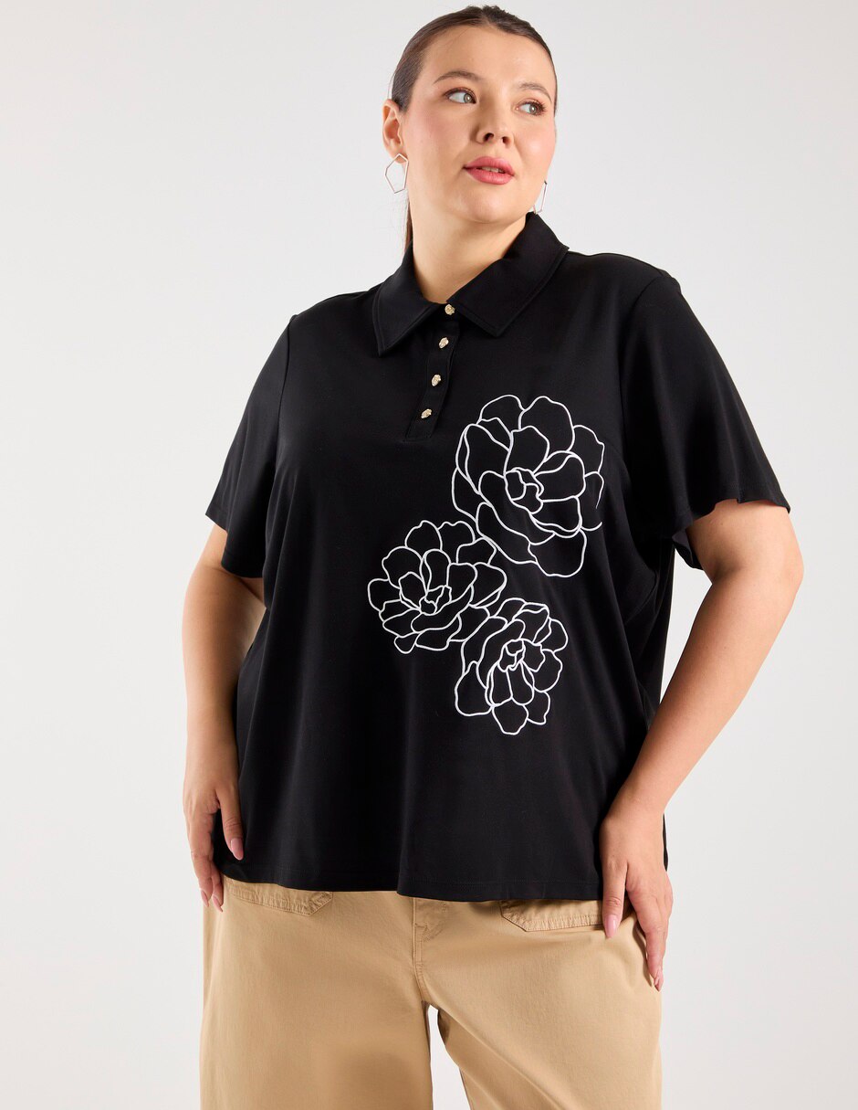 Blusa manga corta para mujer 3