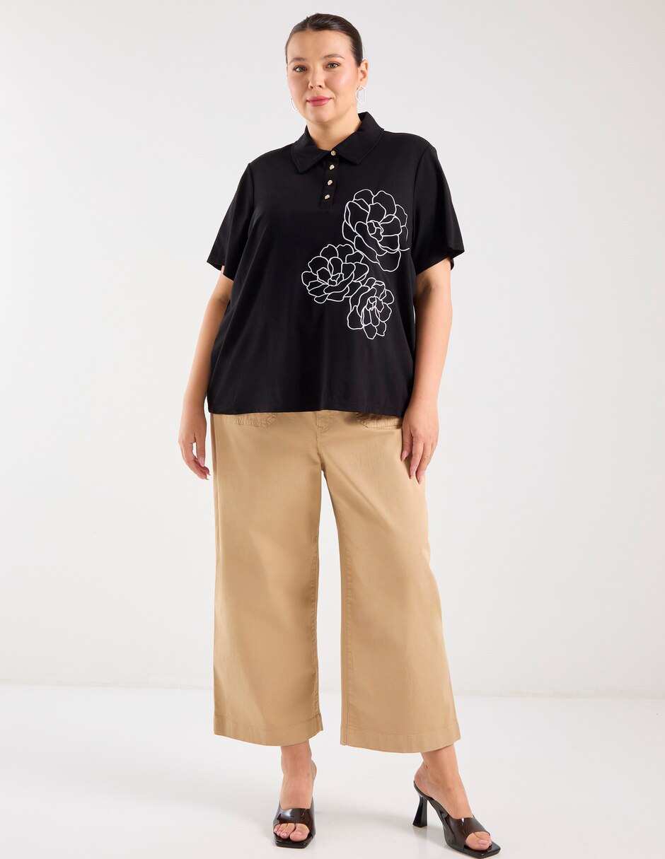 Blusa manga corta para mujer 4