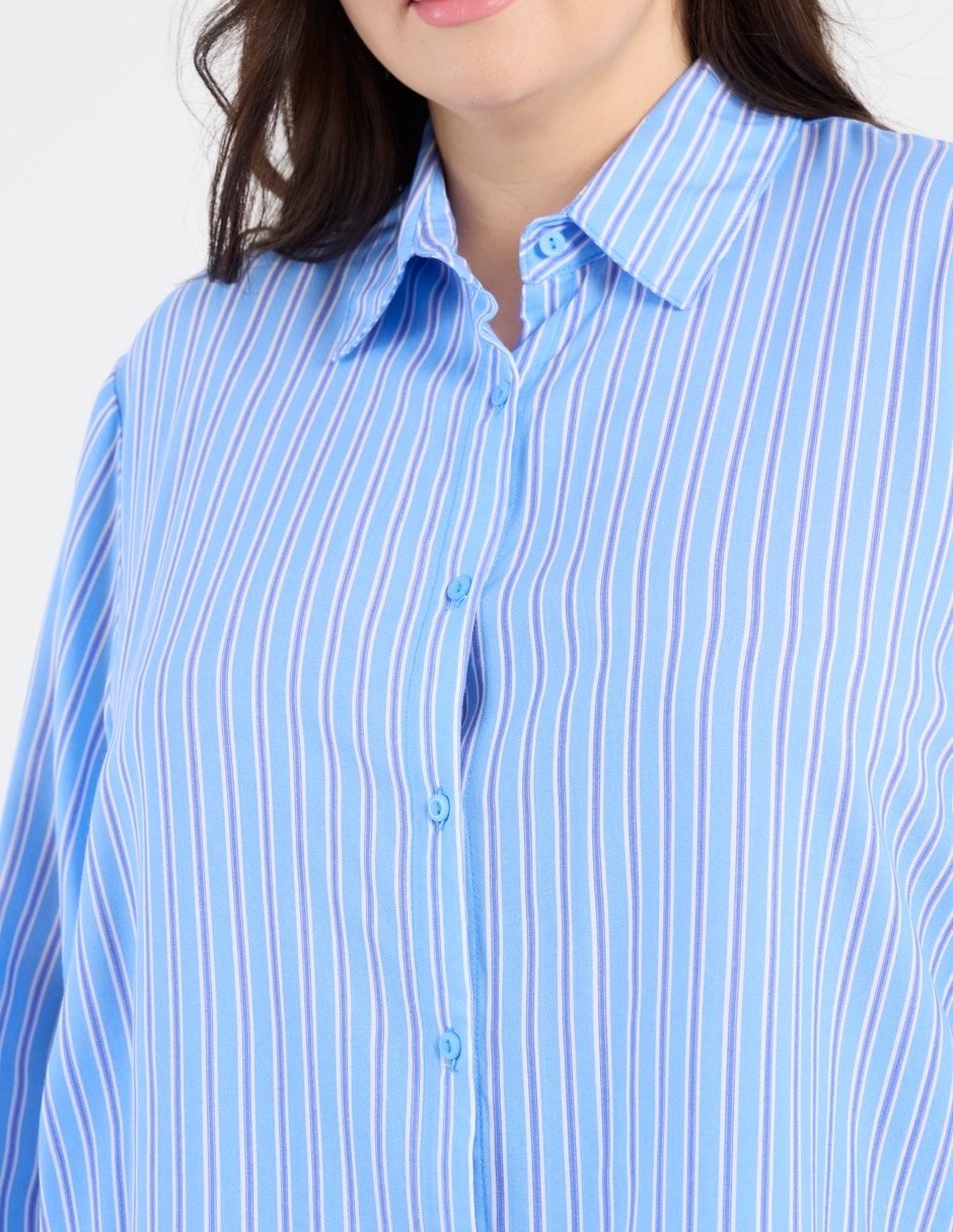 Blusa camisera manga larga para mujer 9