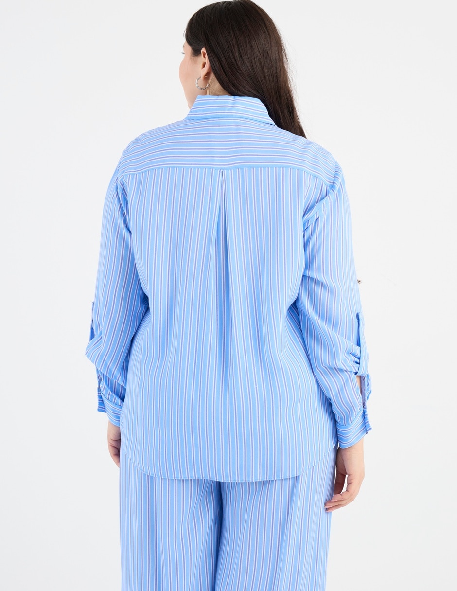 Blusa camisera manga larga para mujer 11