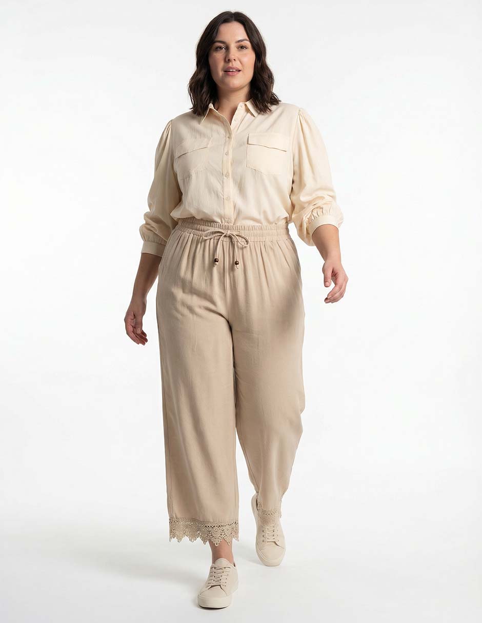Pantalón amplio para mujer 10