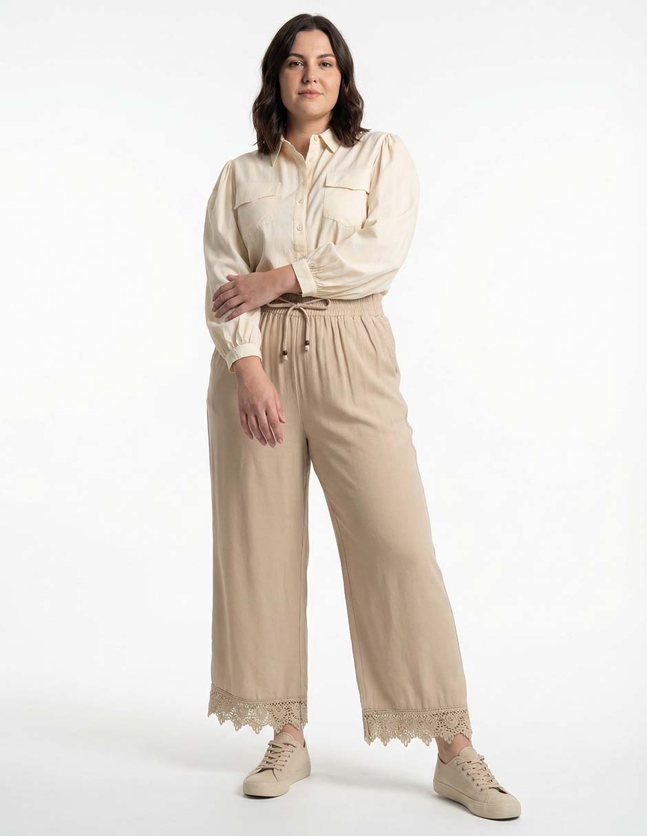 Pantalón amplio para mujer 7