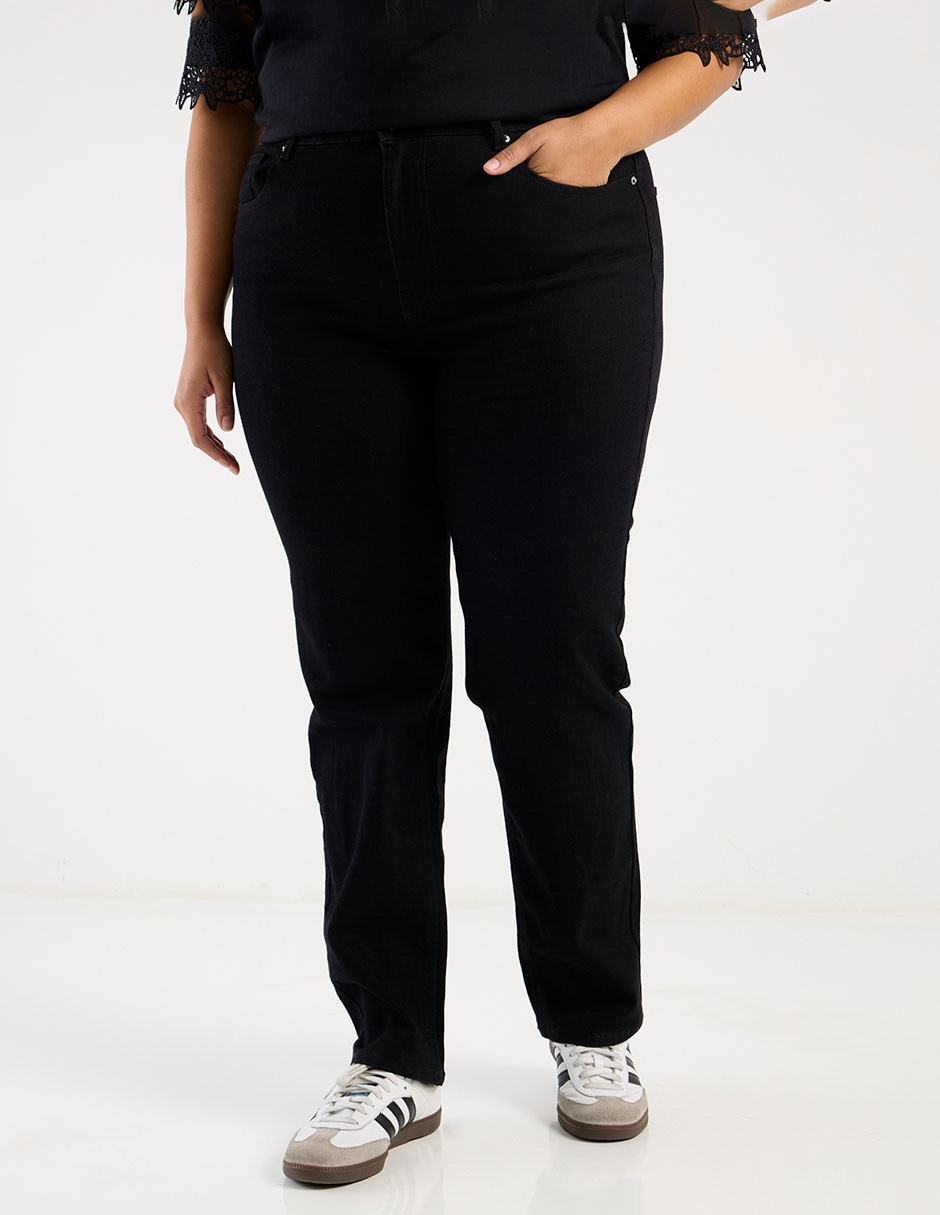 Jeans staight cadera para mujer