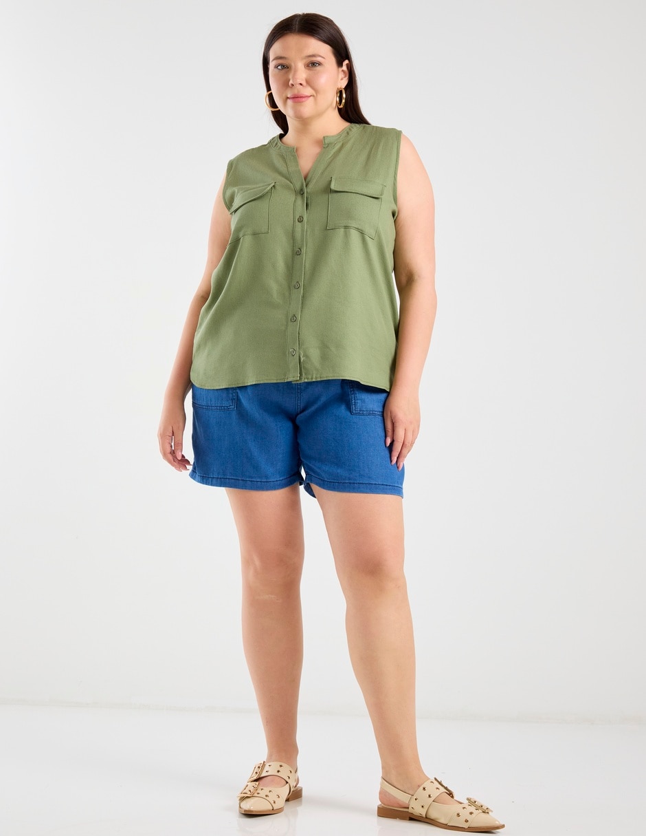 Bermuda de mezclilla para mujer 5