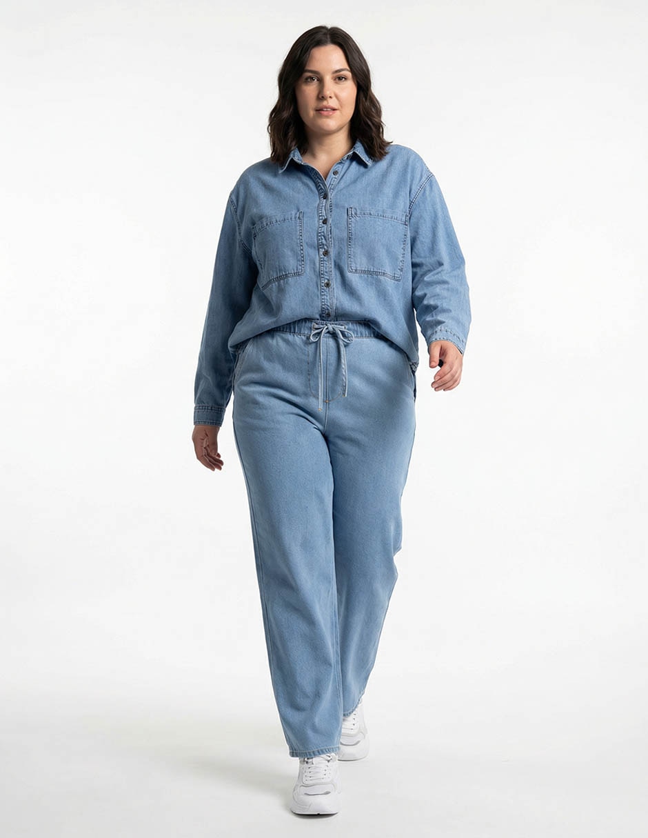 Blusa camisera manga larga para mujer 9