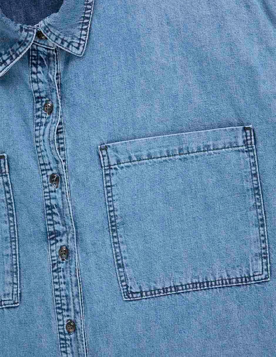 Blusa camisera manga larga para mujer 12