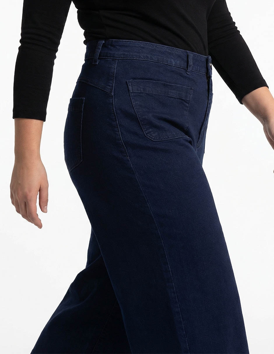 Jeans capri amplio para mujer 3