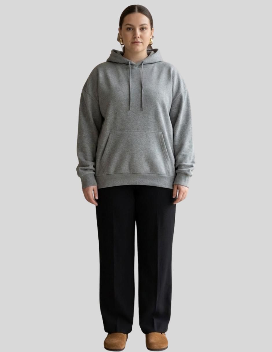 Sudadera con capucha y bolsa para mujer 4