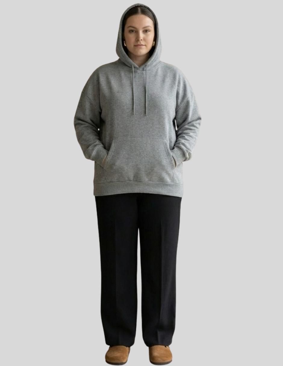Sudadera con capucha y bolsa para mujer 5