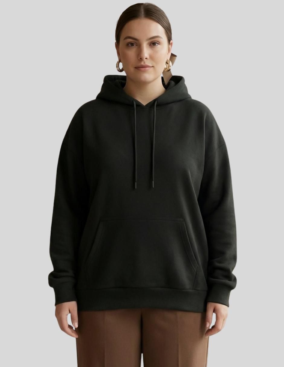 Sudadera con capucha y bolsa Malabis para mujer