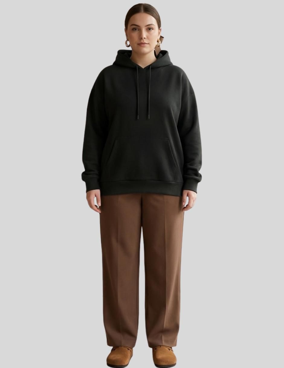Sudadera con capucha y bolsa Malabis para mujer