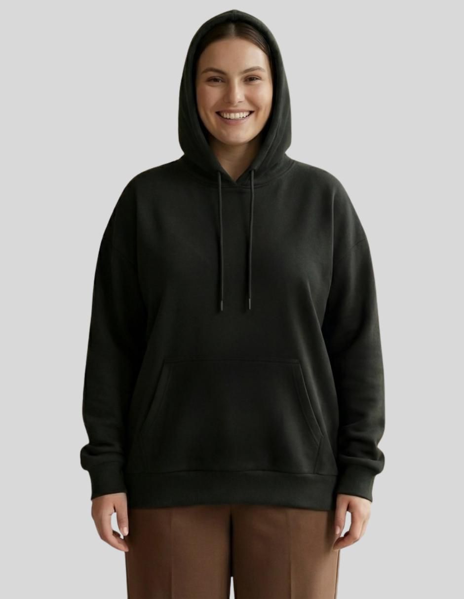 Sudadera con capucha y bolsa Malabis para mujer