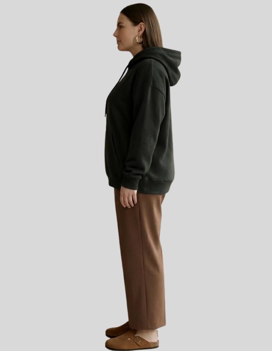 Sudadera con capucha y bolsa Malabis para mujer