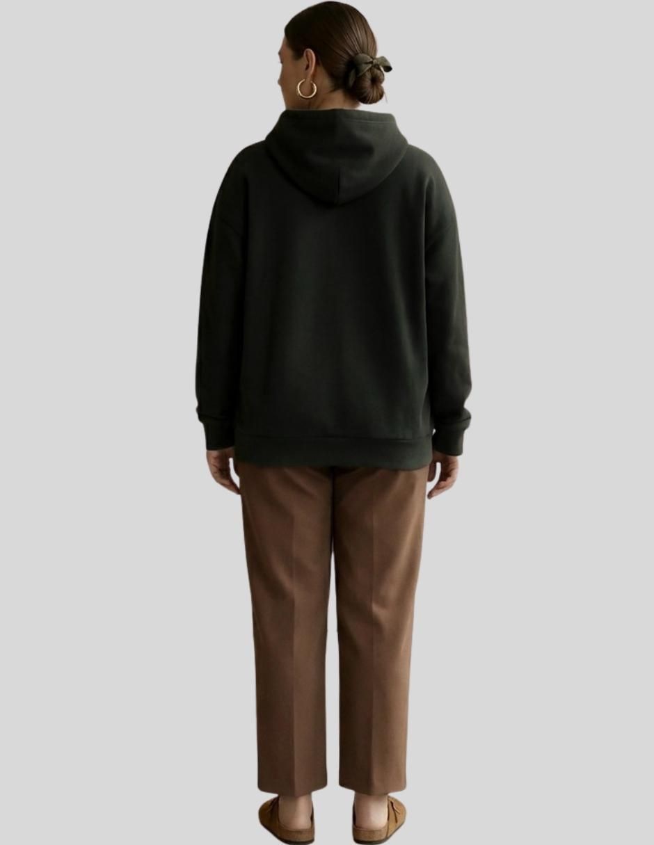 Sudadera con capucha y bolsa Malabis para mujer