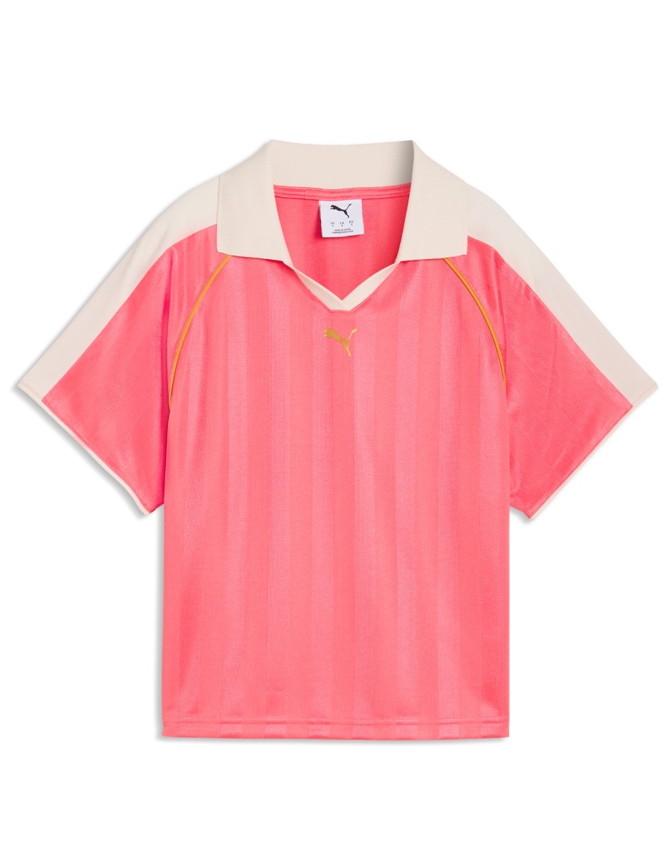 Playera manga corta cuello polo mujer 2