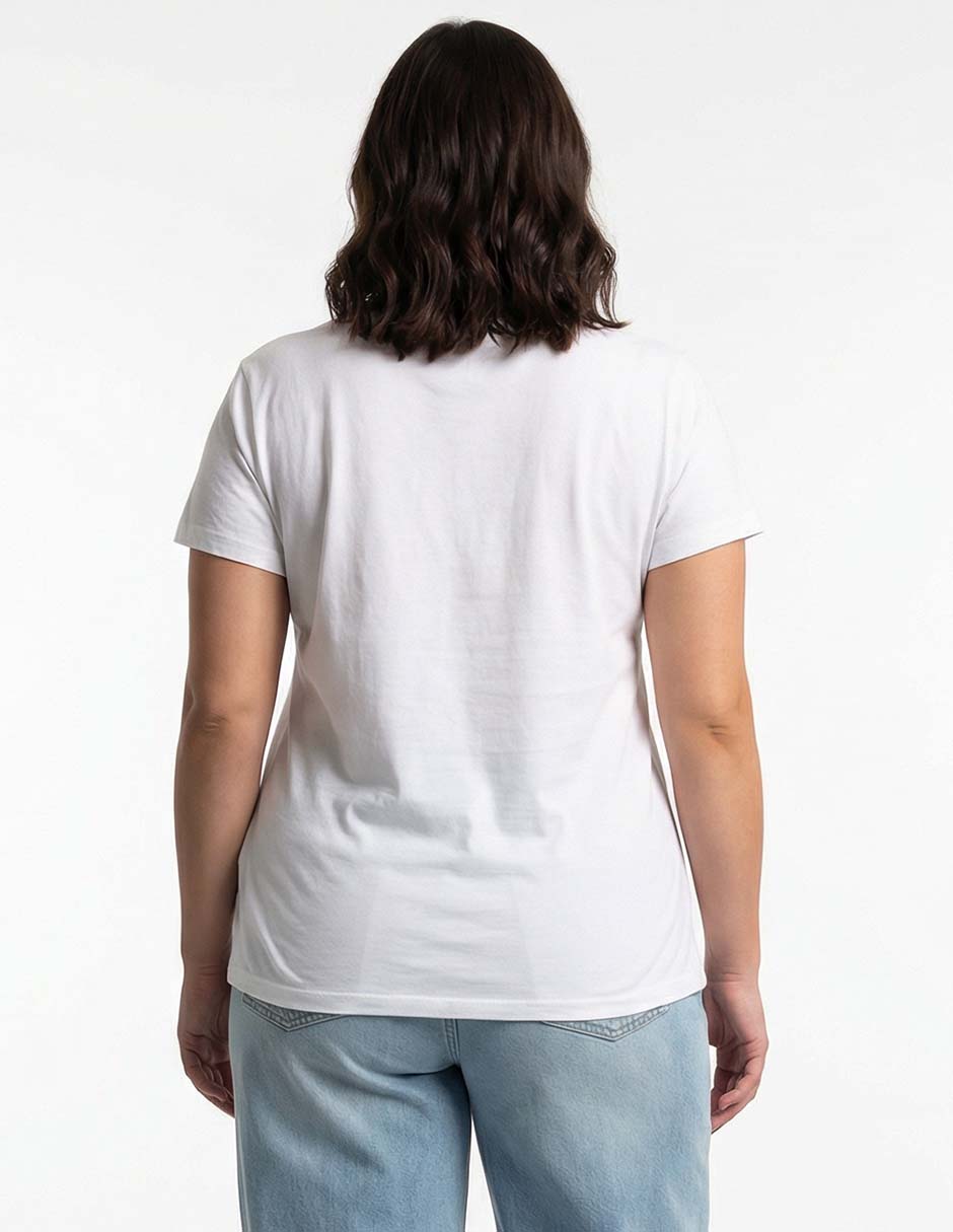 Playera manga corta La Sirenita cuello redondo para mujer
