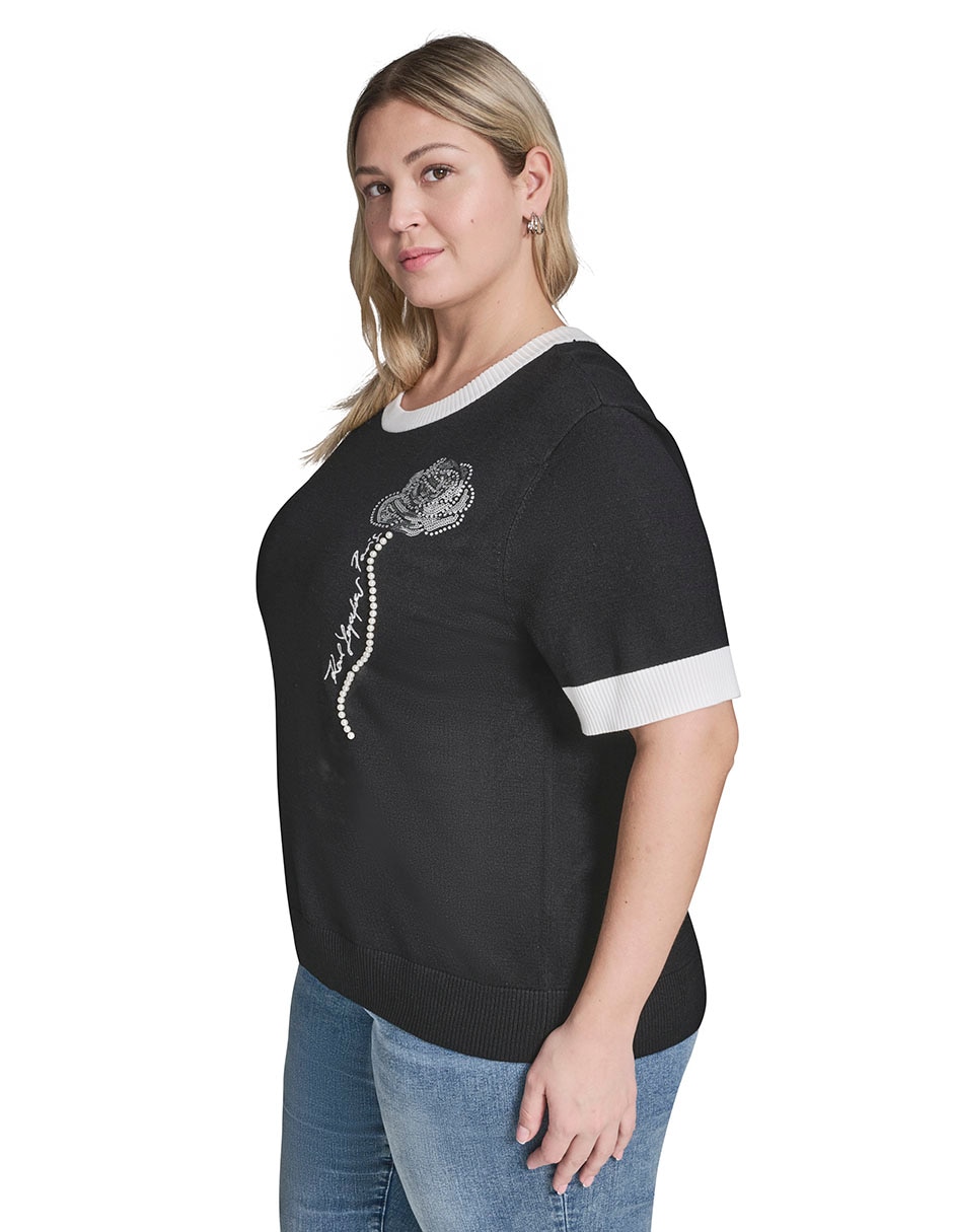 Blusa manga al codo para mujer 2