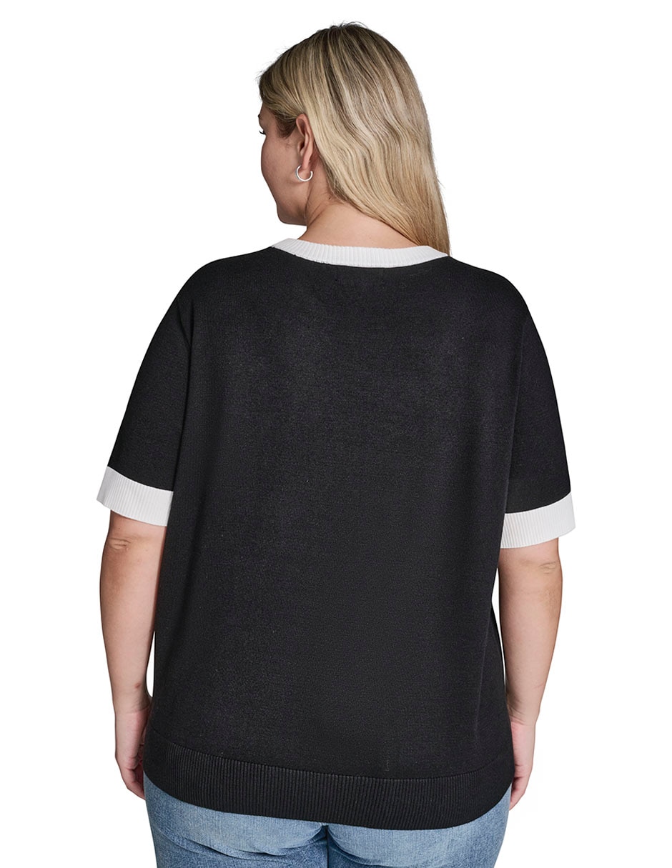 Blusa manga al codo para mujer 3