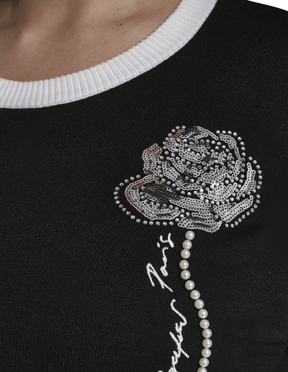 Blusa manga al codo para mujer 4