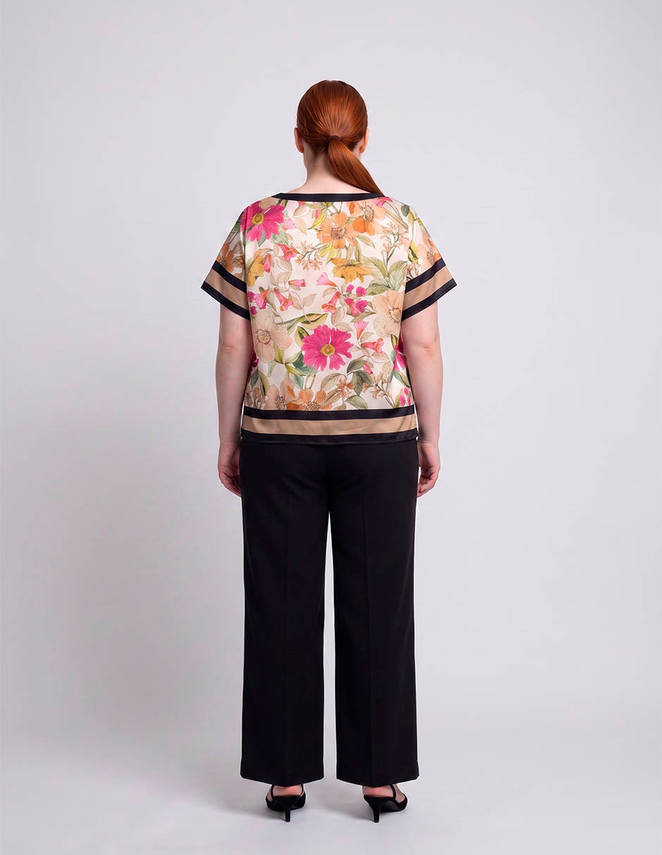 Blusa manga corta para mujer 4