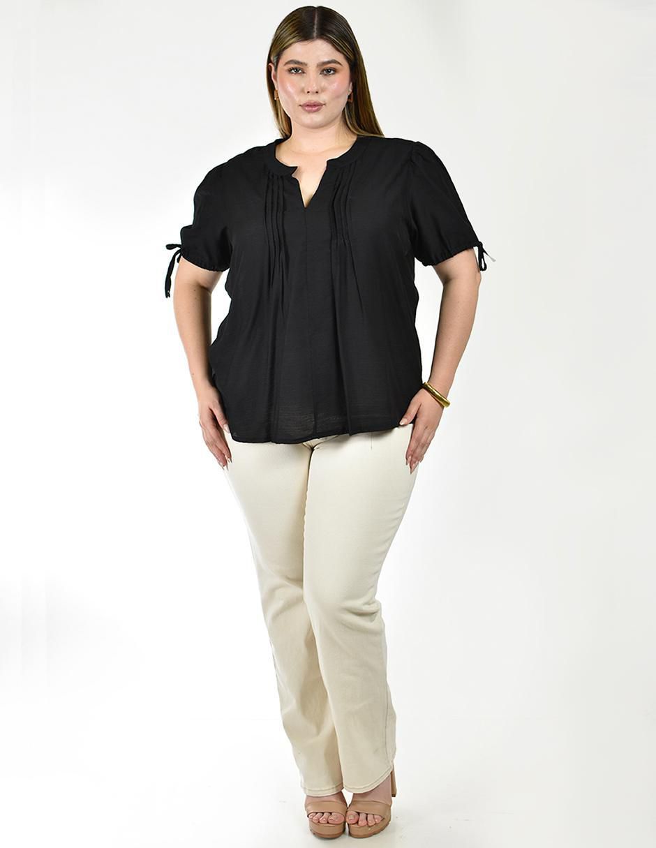 Blusa manga corta para mujer