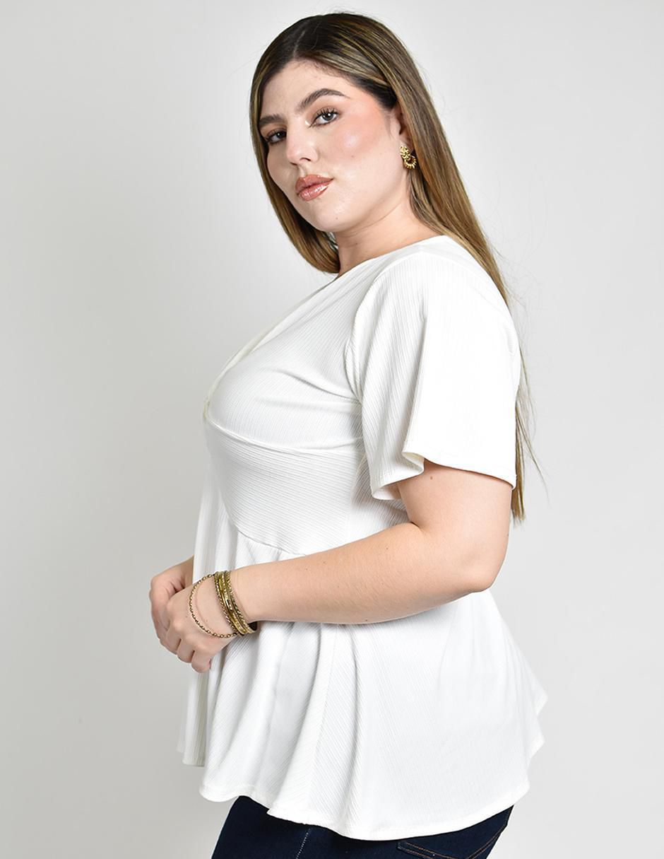 Blusa manga corta para mujer 5