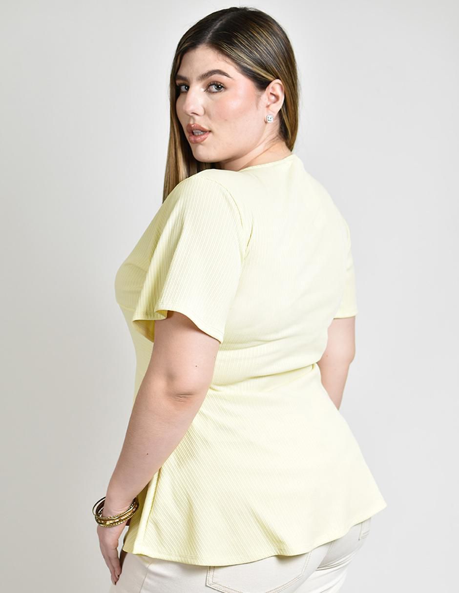 Blusa manga corta para mujer