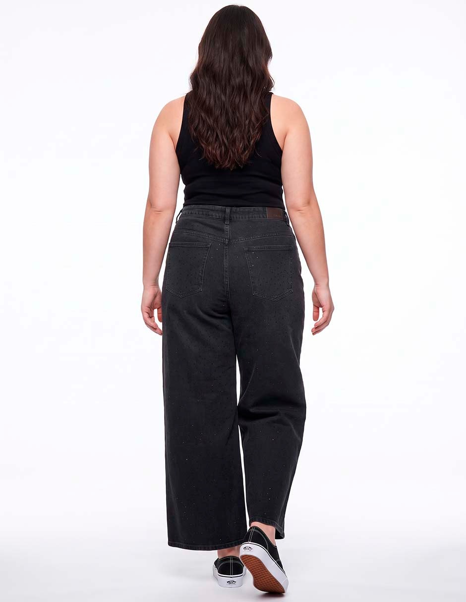 Jeans relaxed amplio para mujer 2