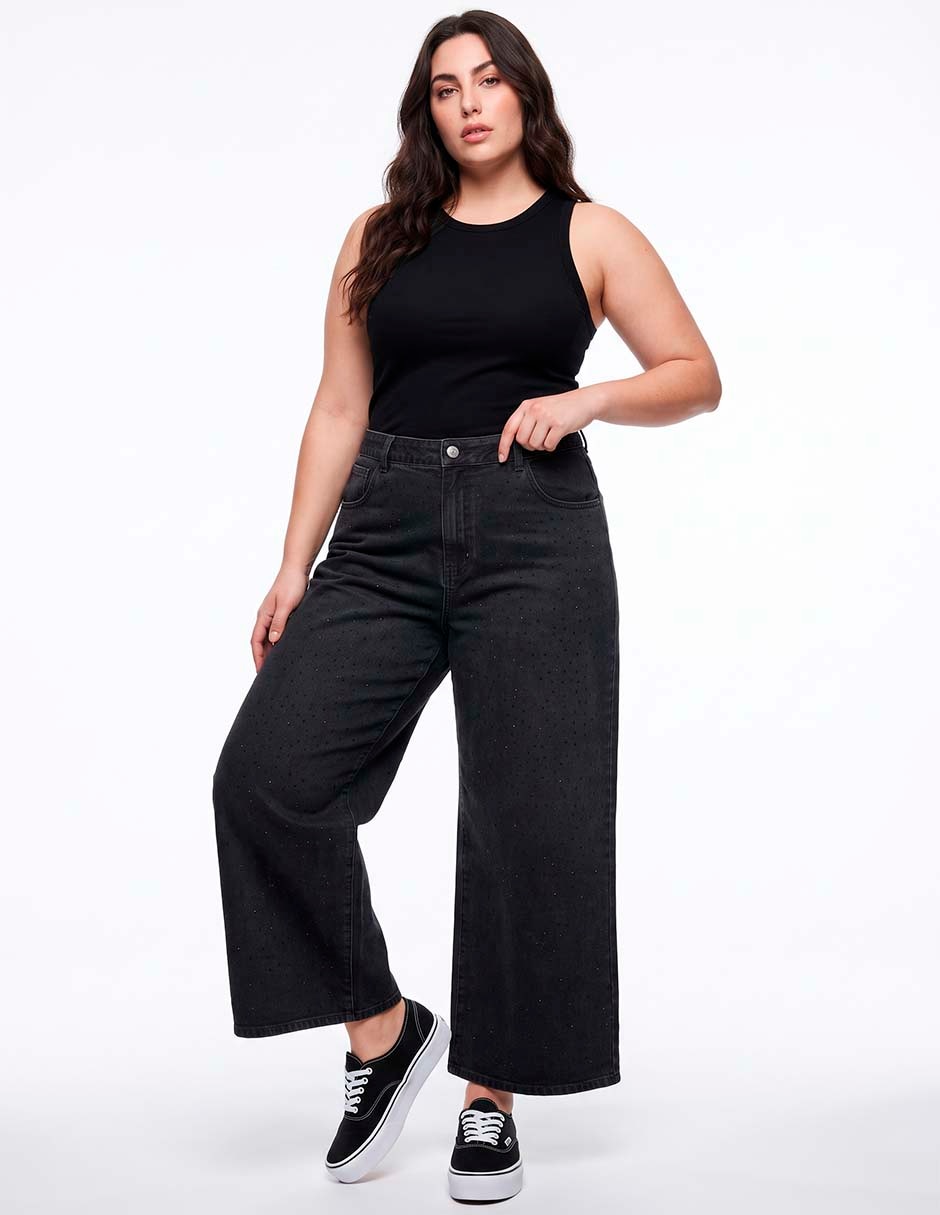 Jeans relaxed amplio para mujer 3