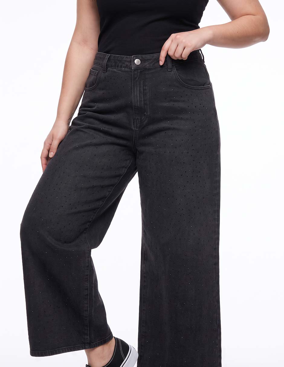 Jeans relaxed amplio para mujer 4