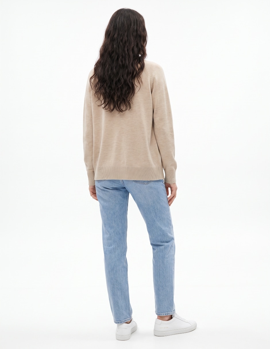 Suéter cuello redondo para mujer 2