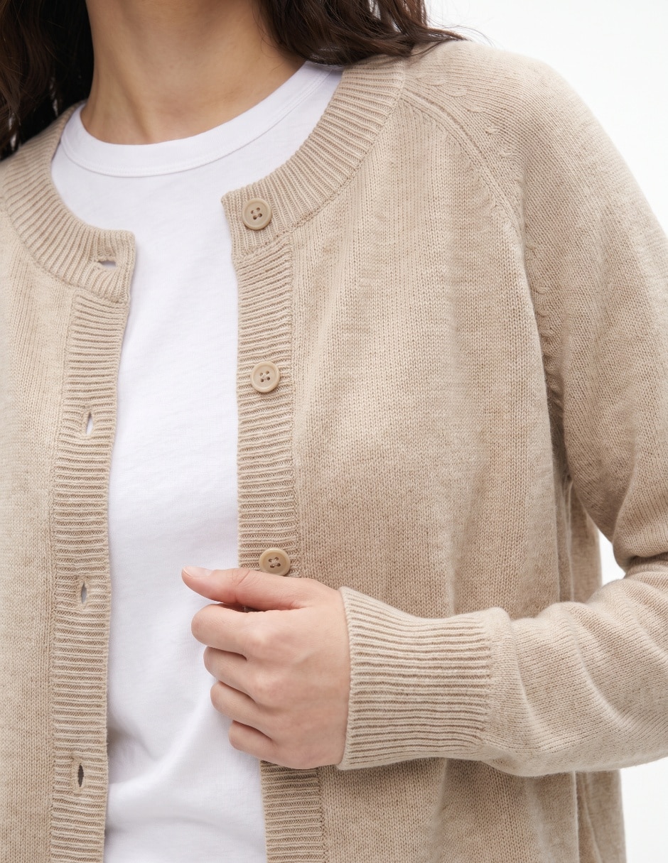 Suéter cuello redondo para mujer 4