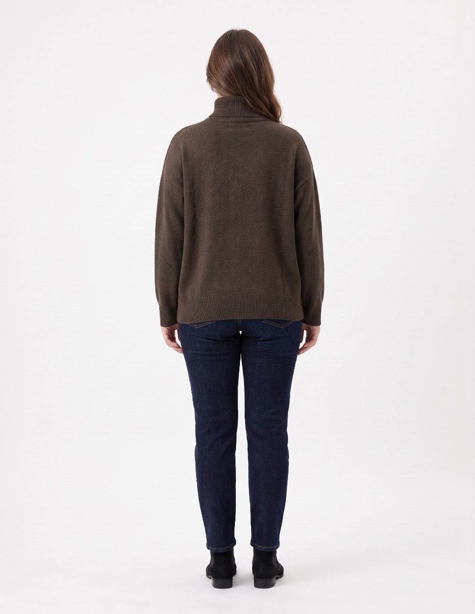 Suéter cuello alto para mujer 2