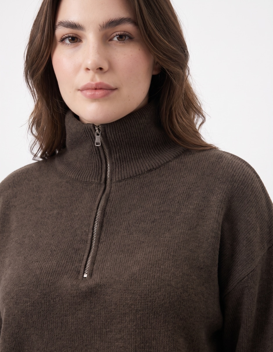 Suéter cuello alto para mujer 4
