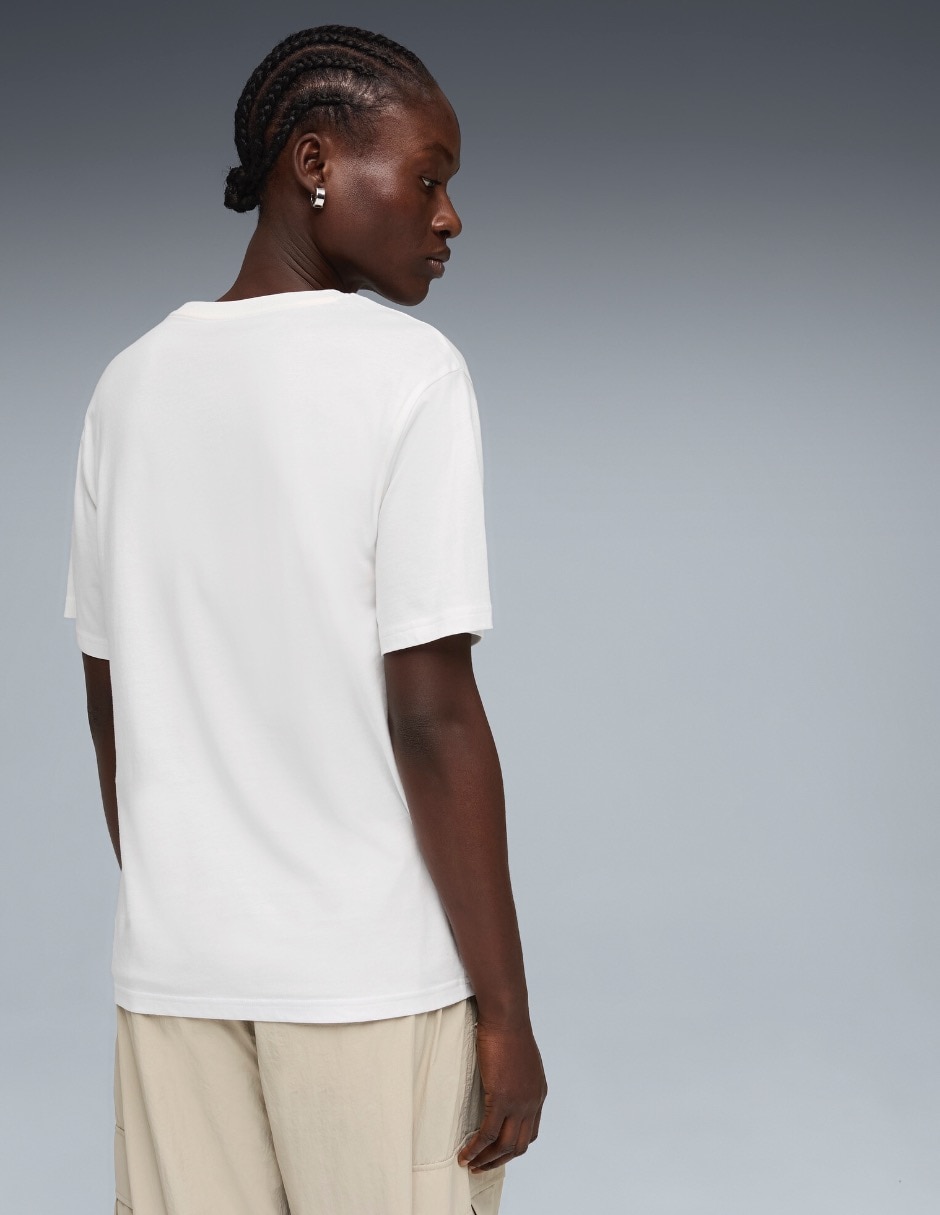 Playera manga corta puma cuello redondo para mujer