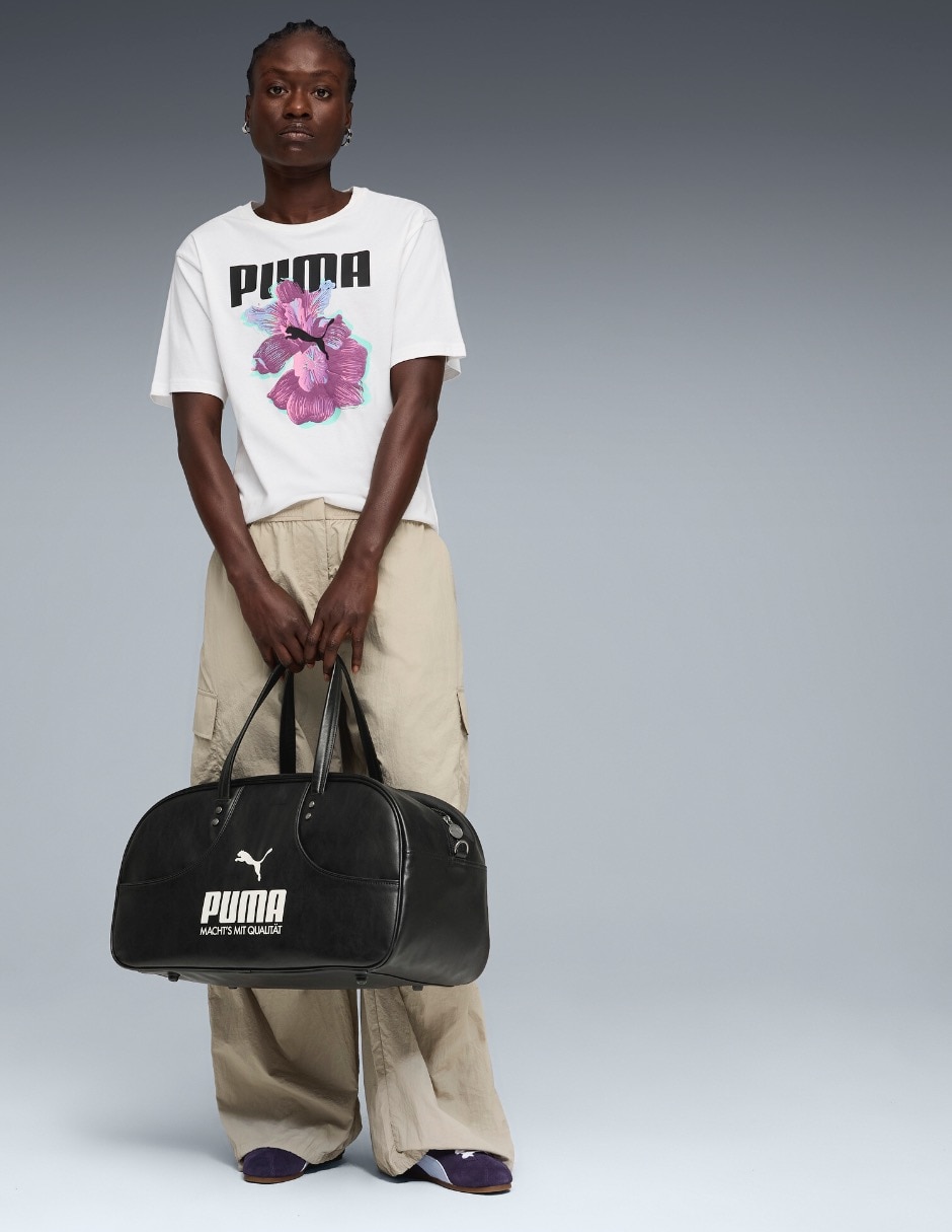 Playera manga corta puma cuello redondo para mujer