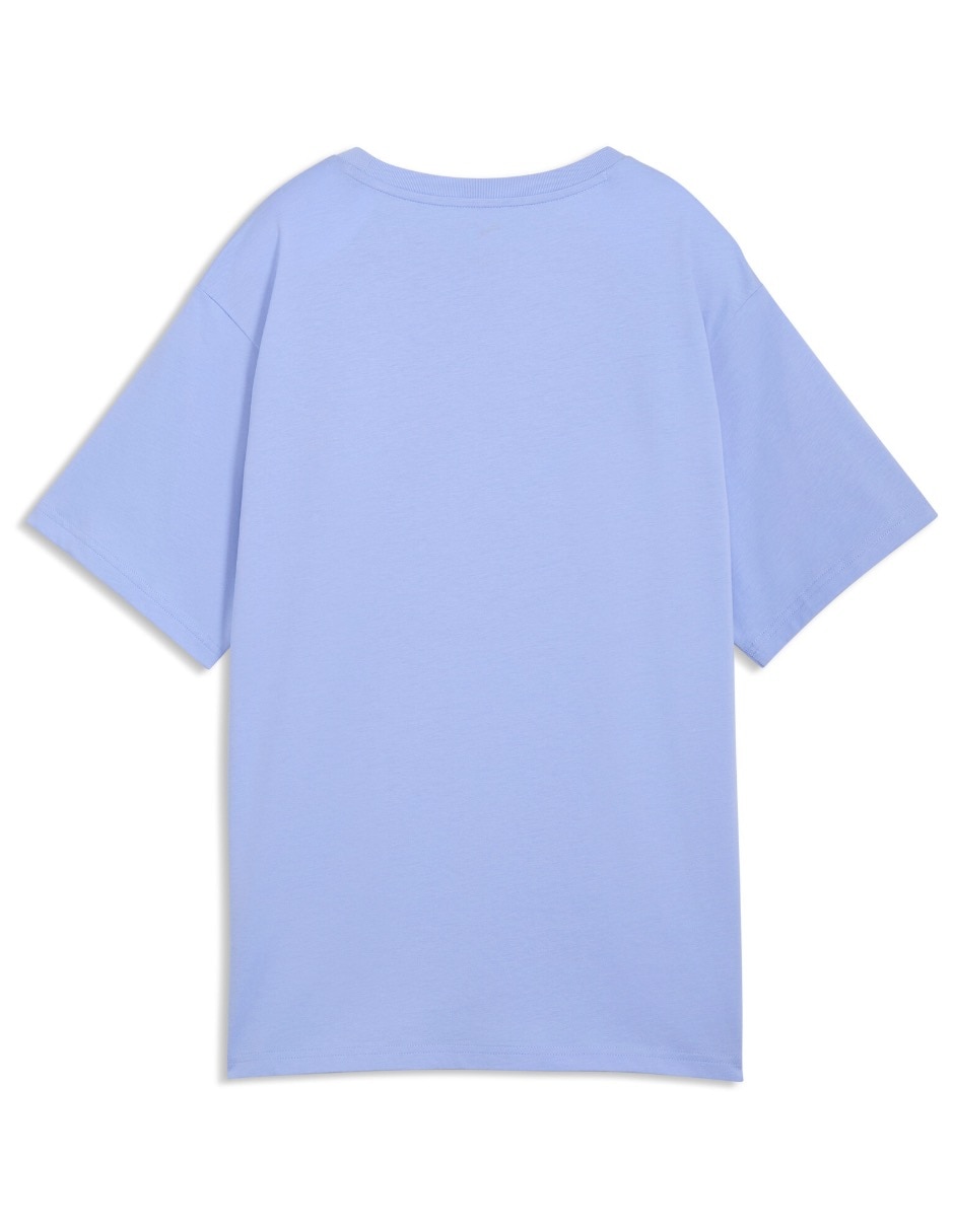 Playera manga corta Graphics Relaxed Varsity Tee cuello redondo mujer 2