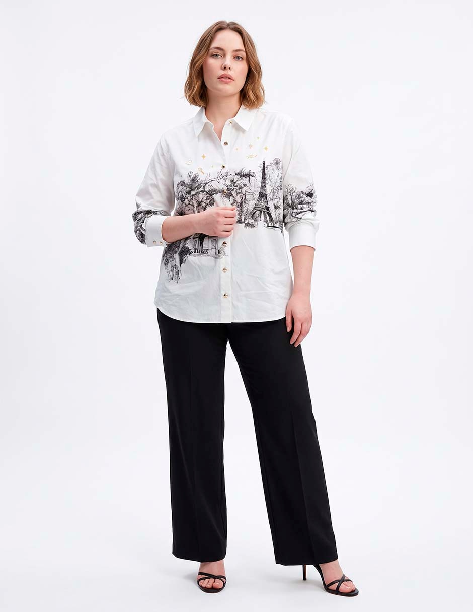 Camisa manga larga para mujer