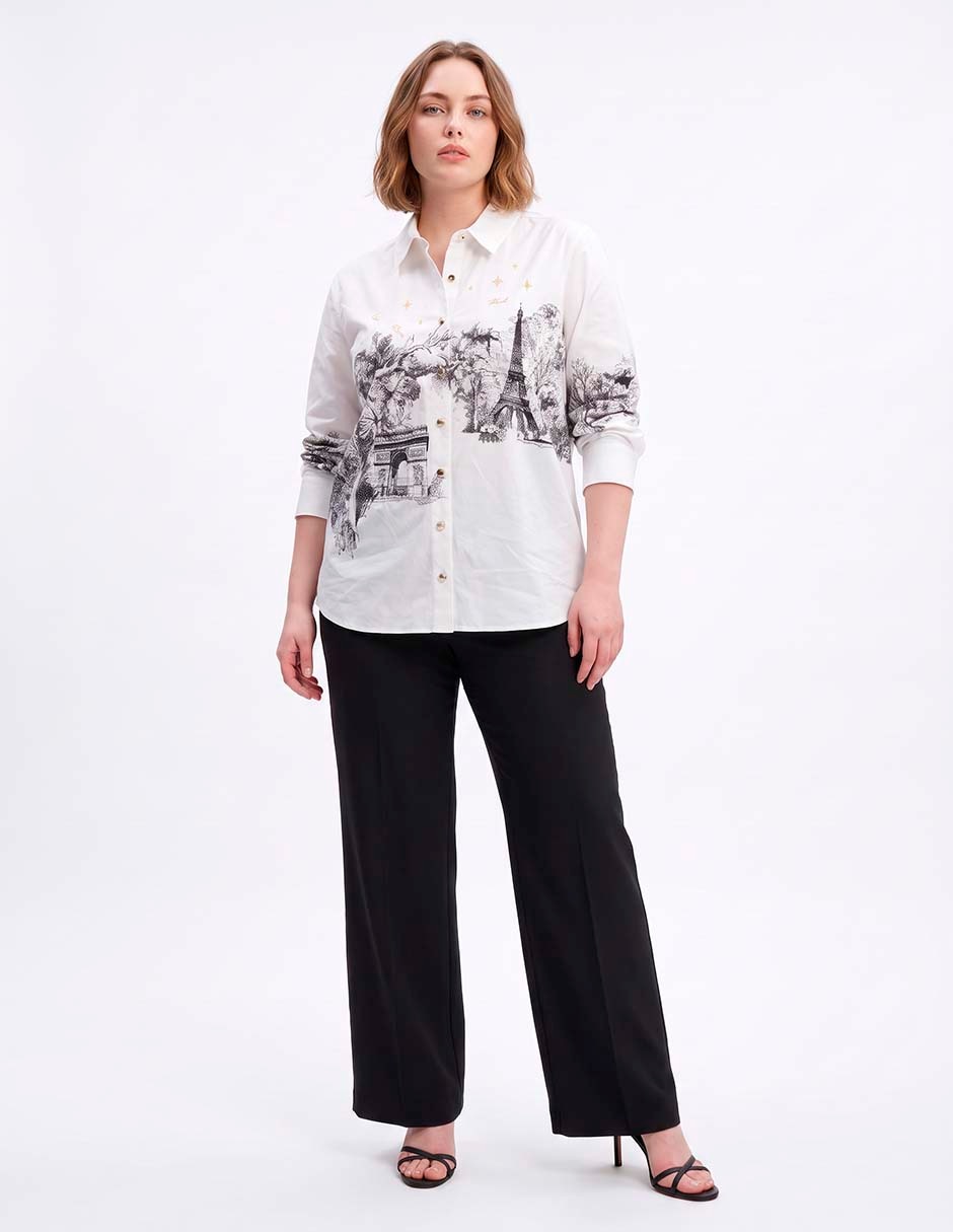 Camisa manga larga para mujer 3
